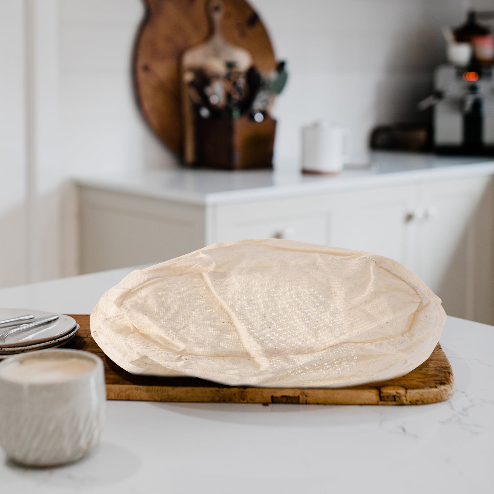 Bread Baking Kitchen Utensils - قطعتان من بطانة سلة التخمير، غطاء