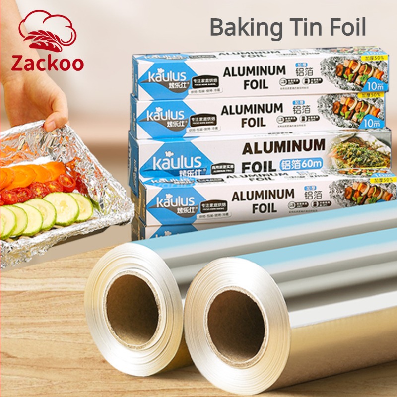 Kitchen Baking Sheets - Zackoo 10/20/40 متر رقائق الألومنيوم للخبز