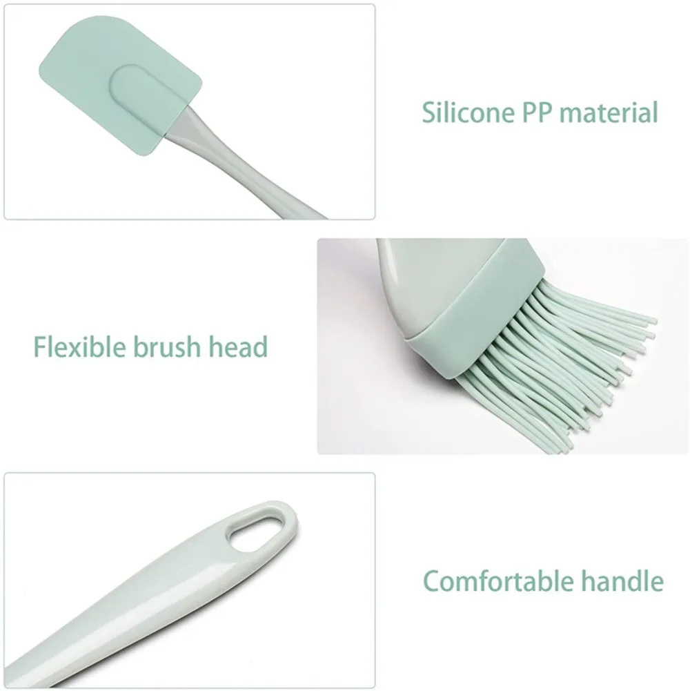Kitchen Equipment For Baking - 3 قطع مكشطة كريمة، ملعقة خلط