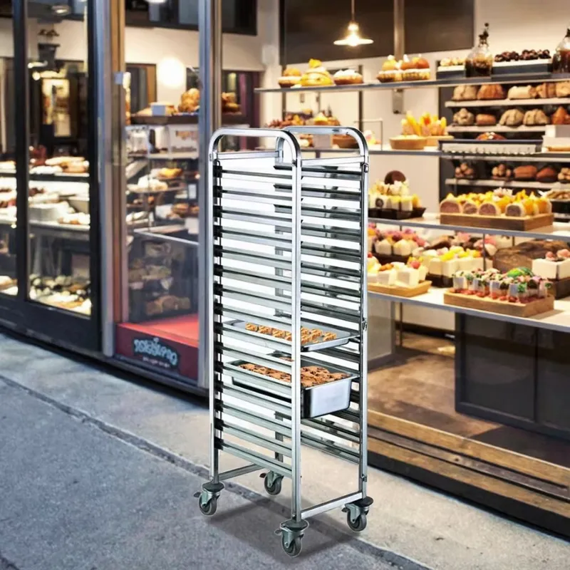 Kitchen Baking Trolley - عربة نقل صواني الطعام من الفولاذ