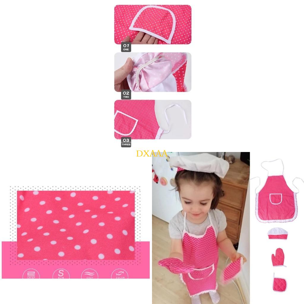 Baking Kitchen Kids - مجموعة أزياء أزياء الطهاة DXAA للأطفال