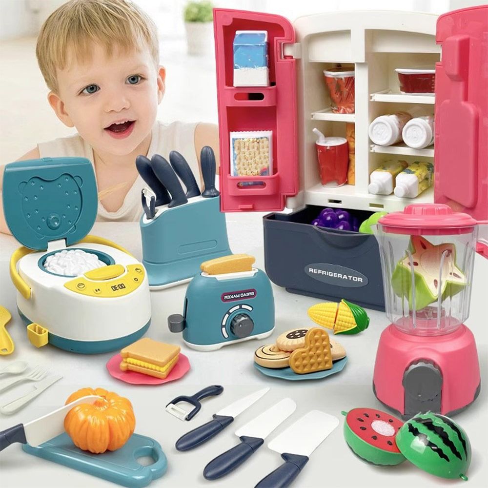 Baking Kitchen Kids - مجموعة ألعاب طبخ ملونة ومرحة، مجموعة