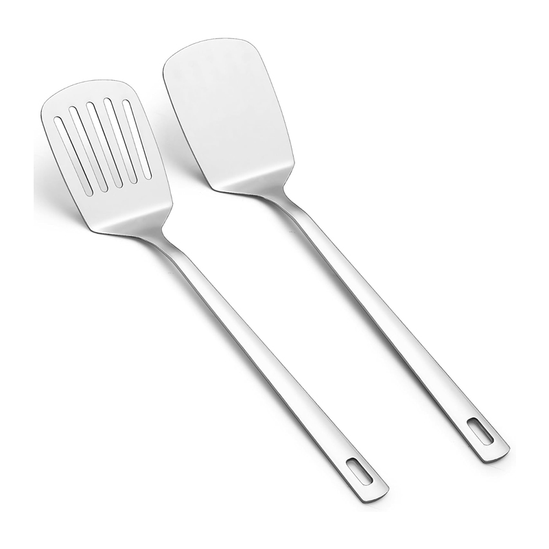 Offset Spatula Set - 2 قطعة ملاعق من الفولاذ المقاوم