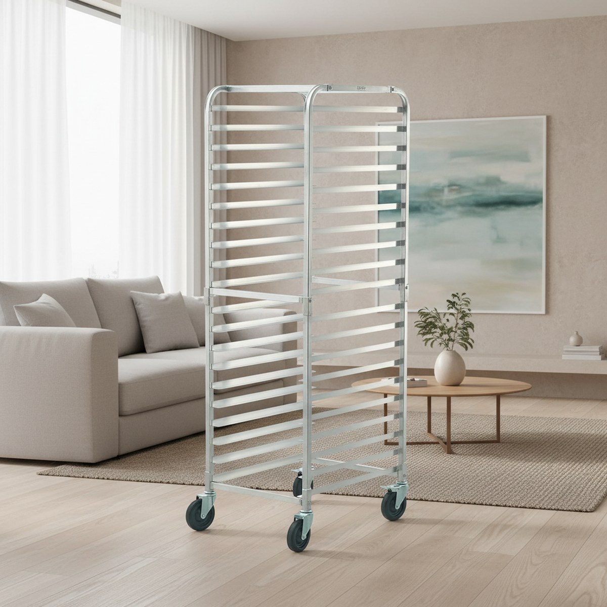 رف مخبز تجاري بـ 20 طبقة، عربة - مراجعة Kitchen Baking Trolley وسعره
