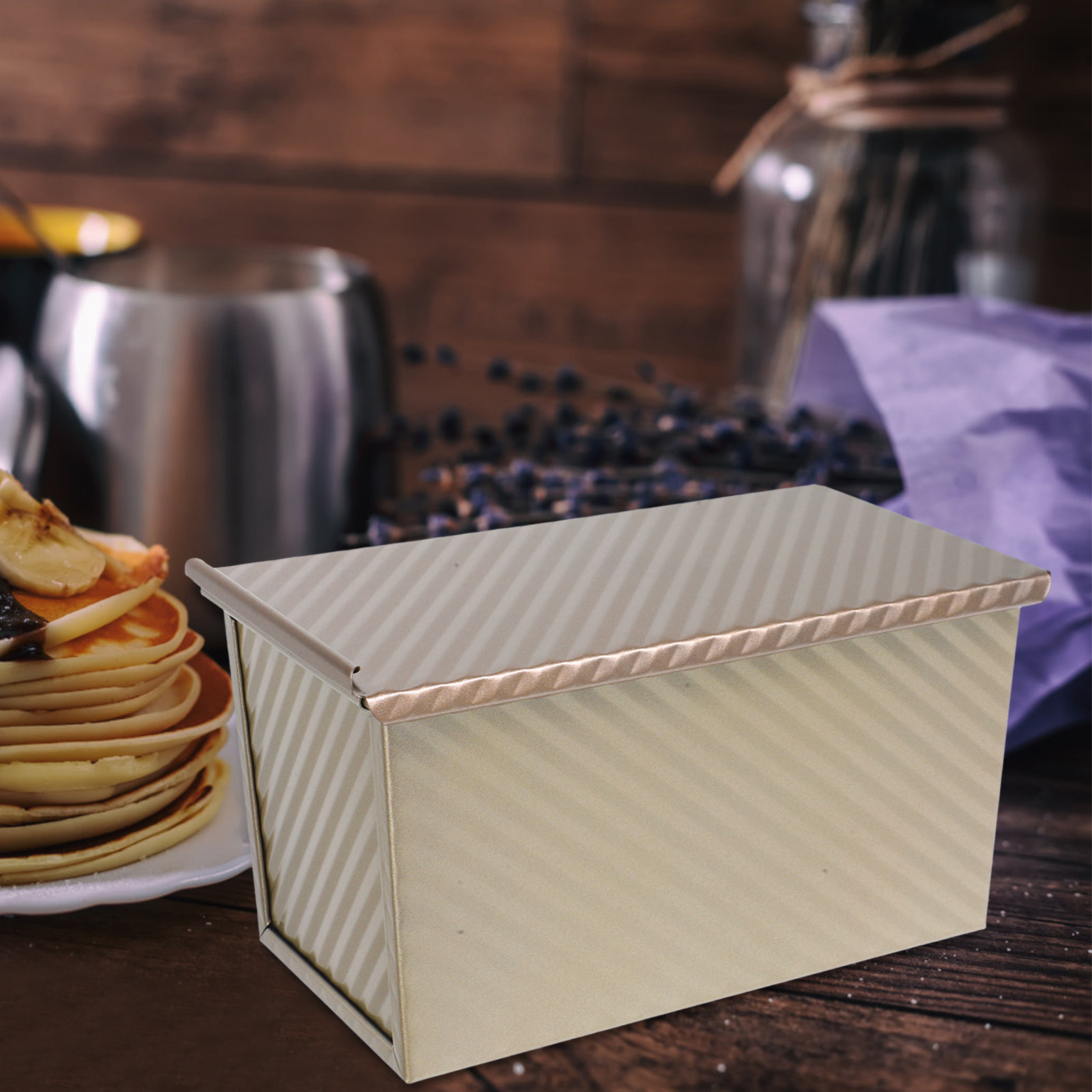 قالب خبز مستطيل الشكل بنمط موج - مراجعة Kitchen Baking Pan وسعره