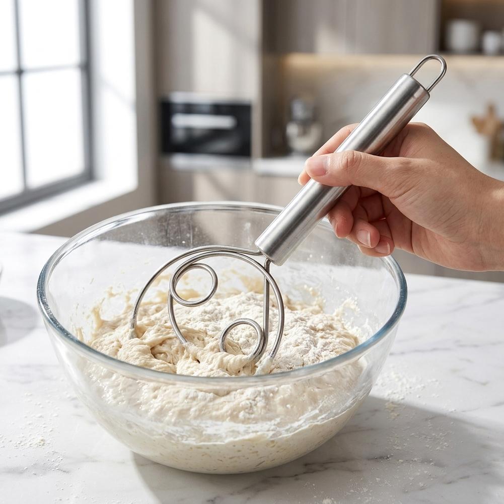 خلاط عجين من الفولاذ المقاوم ل - مراجعة Bread Baking Kitchen Utensils وسعره