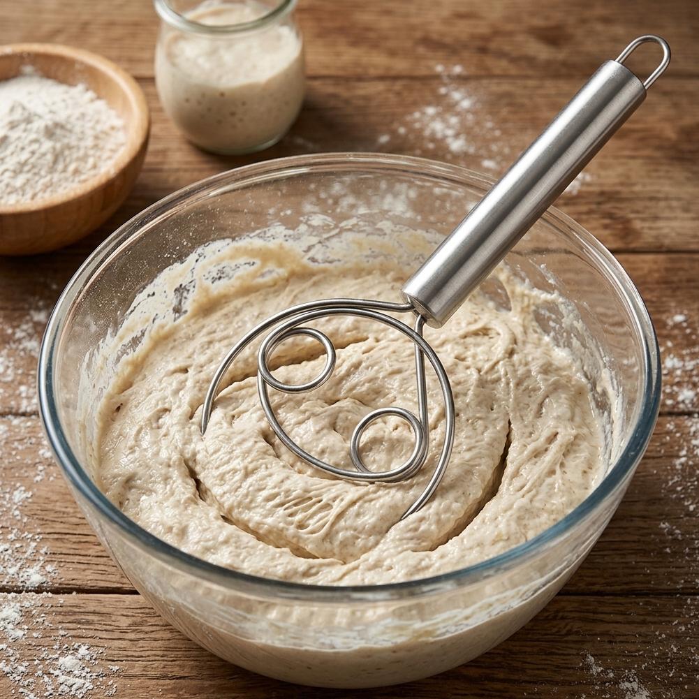 خلاط عجين من الفولاذ المقاوم ل - مراجعة Bread Baking Kitchen Utensils وسعره
