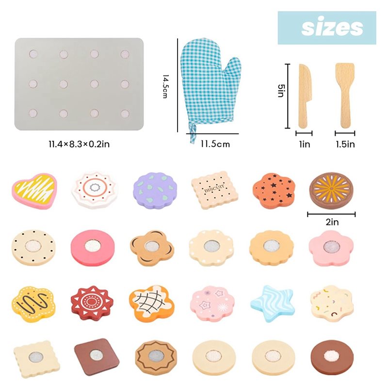 WOWFU-مجموعة ألعاب طعام خشبية  - مراجعة Baking Kitchen Kids وسعره