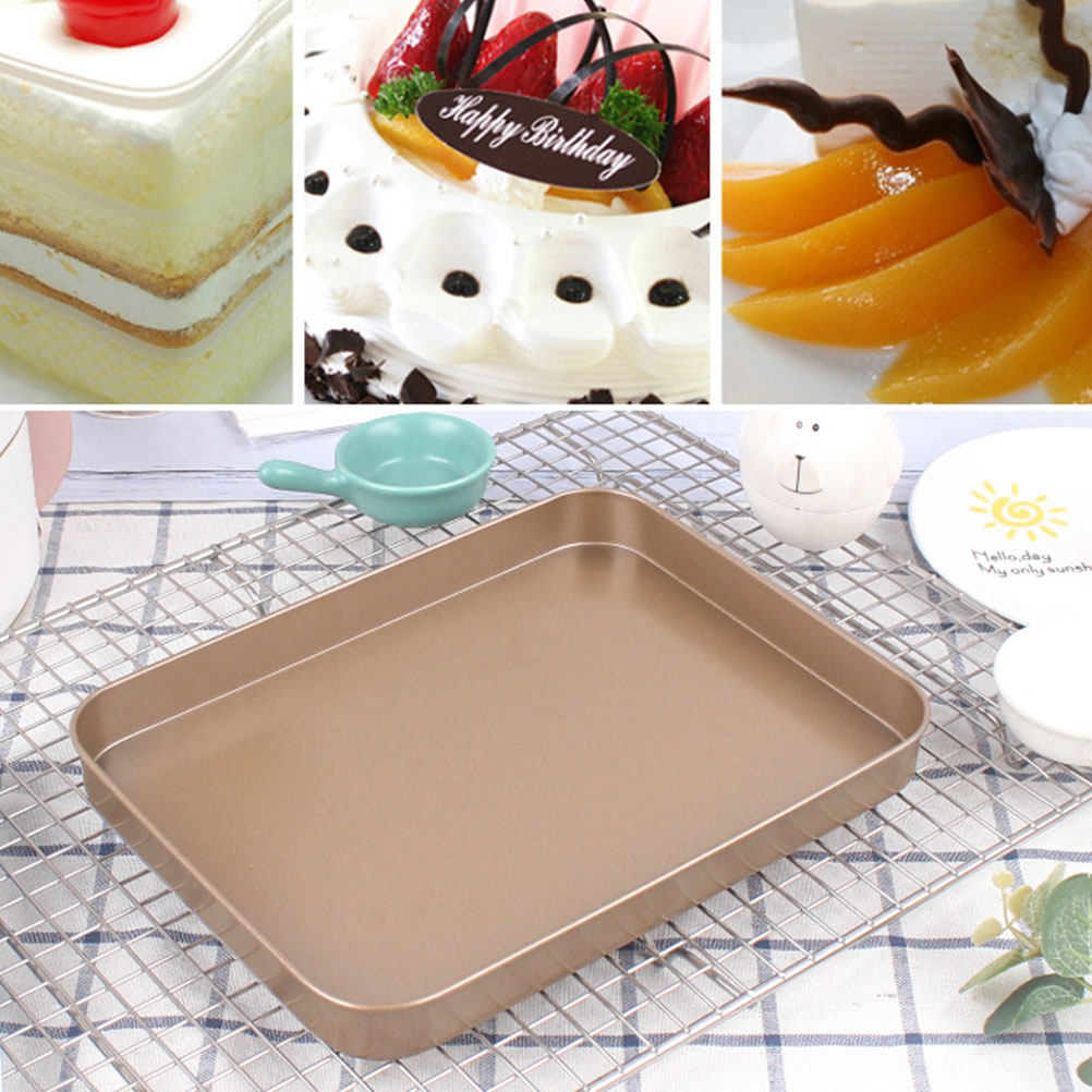 صينية كيك مستطيلة من الفولاذ ا - مراجعة Kitchen Baking Pan وسعره