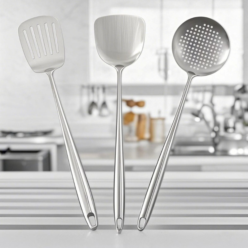 ملعقة طهي من الفولاذ المقاوم ل - مراجعة Offset Spatula Set وسعره