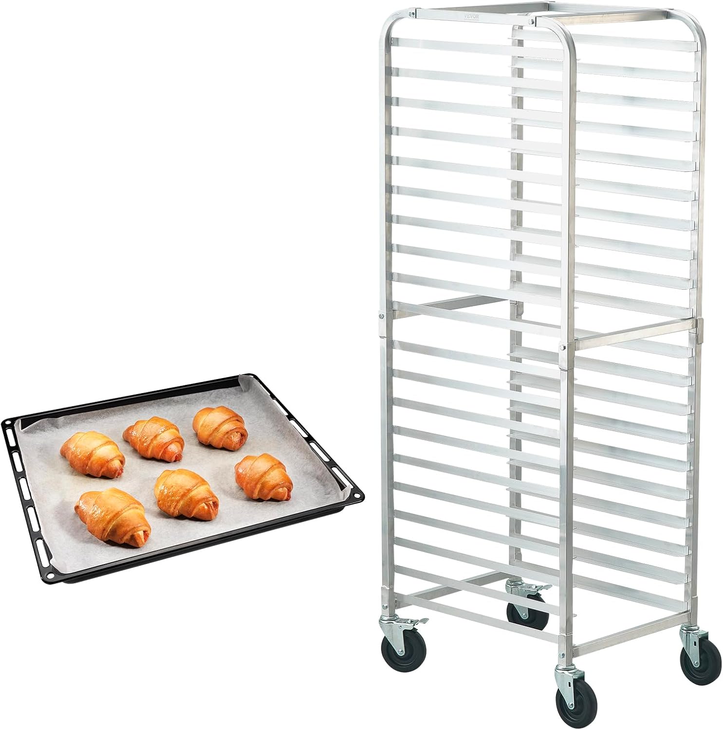 عربة تخزين تجارية من الألومنيو - مراجعة Kitchen Baking Trolley وسعره